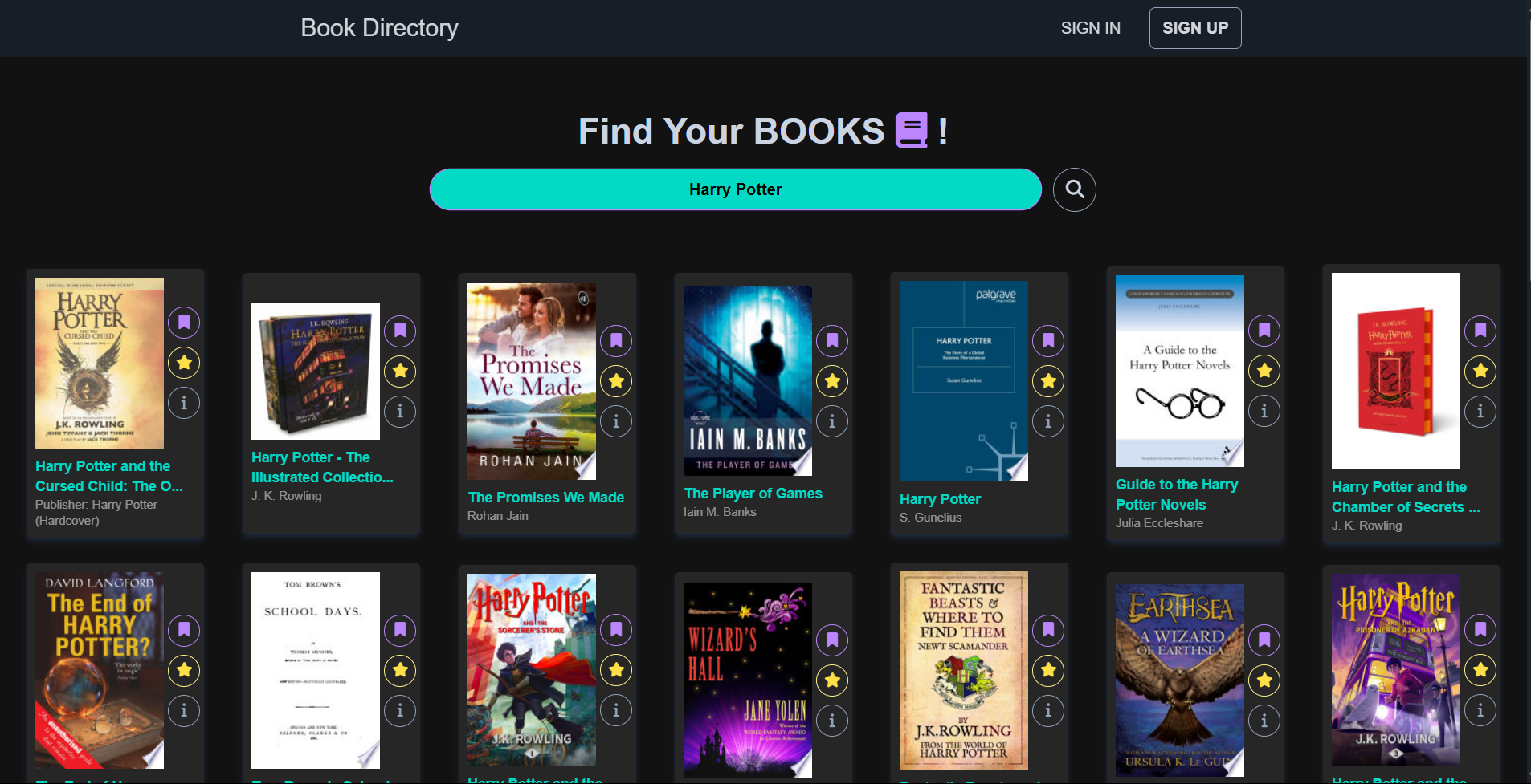 Book Directory (ExpressJS) Website - Website organisir buku