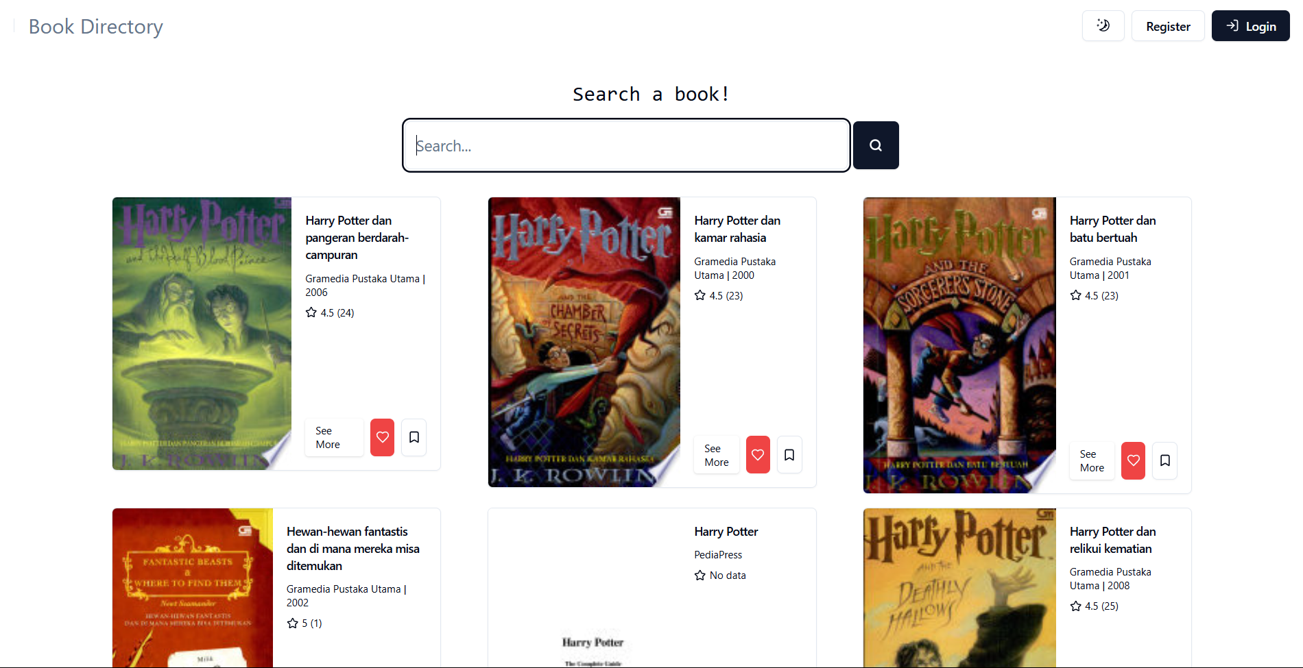 Book Directory (Nuxt JS) - Website Organisir Buku